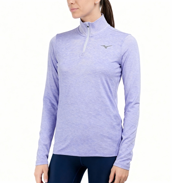 Women's Running Shirt Mizuno Core Impulse Pro Shirt  Icelandic Blue J2GAC71604