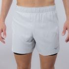 Mizuno Core Pro 2 in 1 5.5in Shorts - Vapor Silver