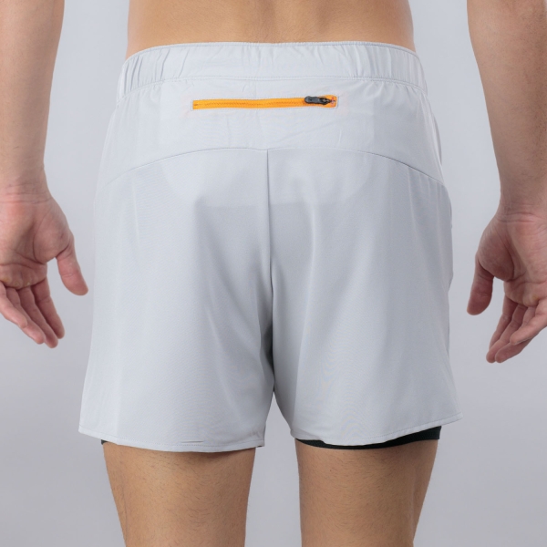 Mizuno Core Pro 2 in 1 5.5in Shorts - Vapor Silver