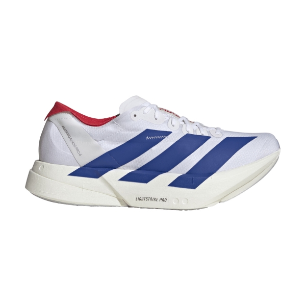 Men's Performance Running Shoes adidas adizero adios Pro 4  FTWR White/Team Royal Blue/Pure Ruby JP6624