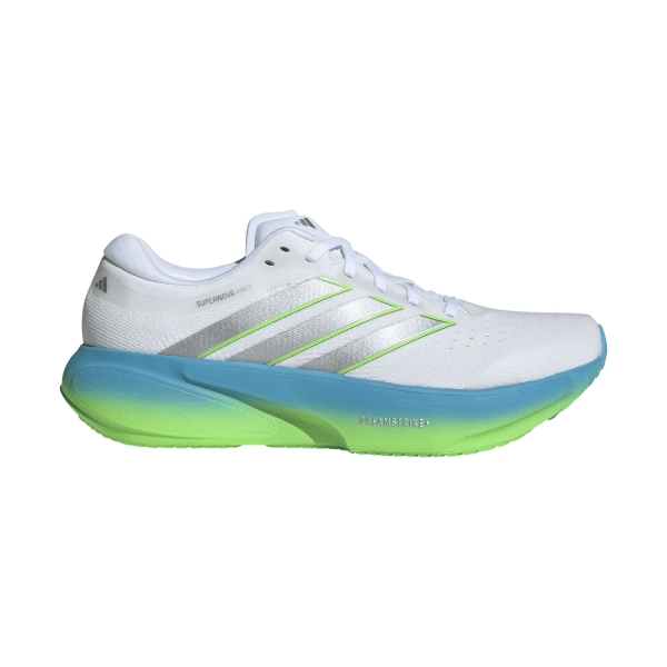 Scarpe Running Neutre Uomo adidas Supernova Rise 3  FTWR White/Silver Metallic/Semi Blue Burst JP8680