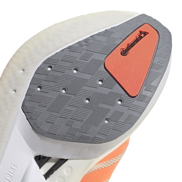 adidas adizero Boston 13 - Off White/Beam Orange/Acid Orange