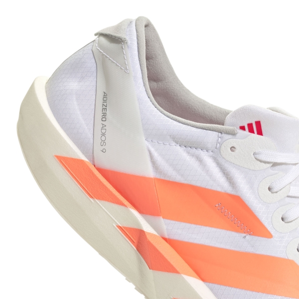 adidas adizero Adios 9 - FTWR White/Beam Orange/Lucid Red