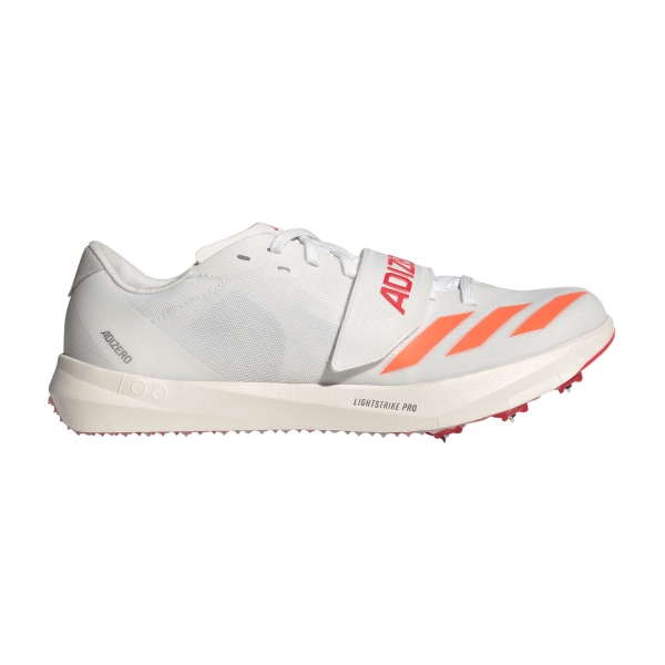 Scarpe Racing Uomo adidas adizero Triple Jump/Pole Vault  FTWR White/Lucid Orange/Lucid Red JQ0802