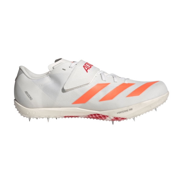 Zapatillas Competición Hombre adidas adizero High Jump  FTWR White/Lucid Orange/Lucid Red JQ0811