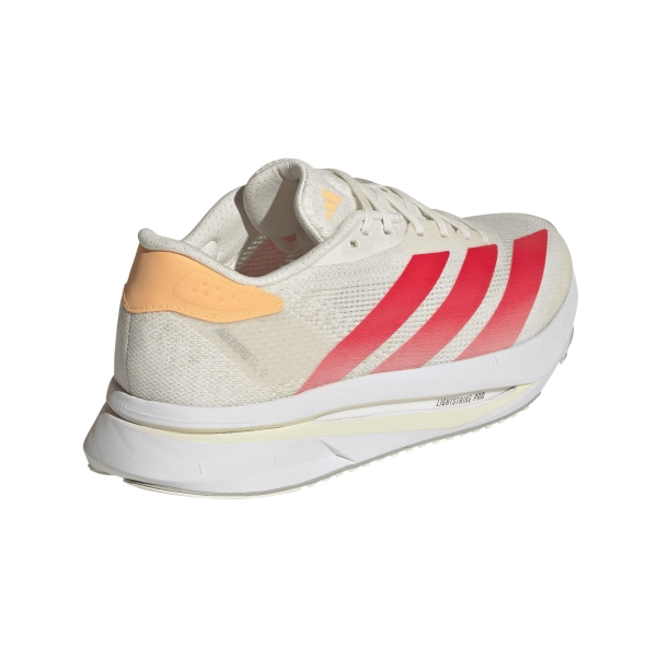 adidas adizero SL 2 - Off White/Lucid Red/Acid Orange
