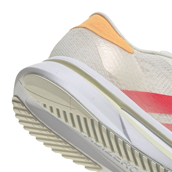 adidas adizero SL 2 - Off White/Lucid Red/Acid Orange