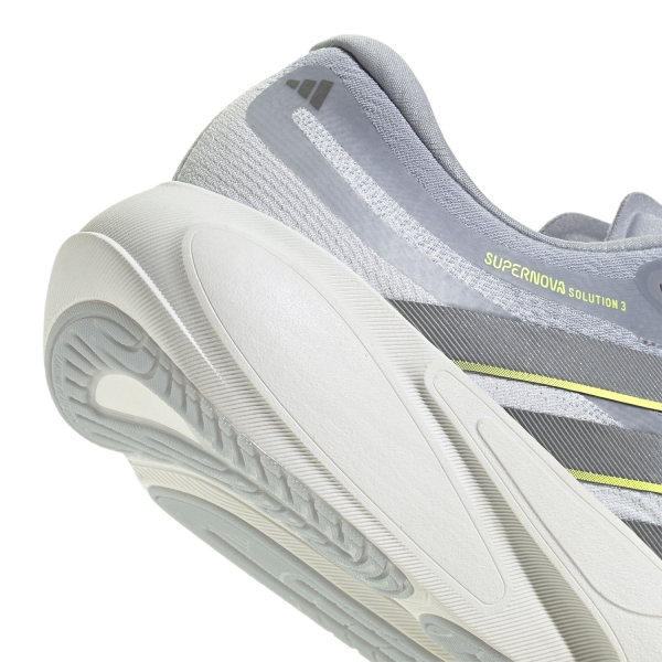 adidas Supernova Solution 3 - Crystal White/Iron Metallic/Solar Yellow