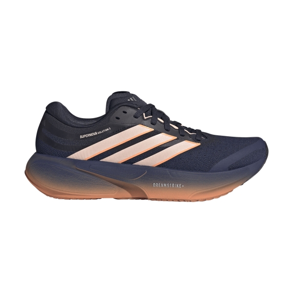 Woman's Structured Running Shoes adidas Supernova Solution 3  Dark Blue/Clear Orange/Beam Orange JR7396