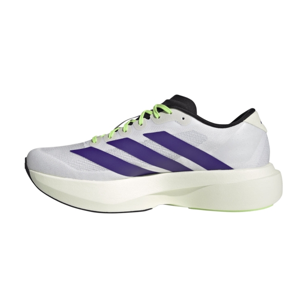 adidas adizero Evo SL - FTWR White/Collegiate Purple/Lime Burst