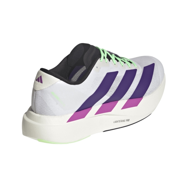 adidas adizero Evo SL - FTWR White/Collegiate Purple/Lime Burst