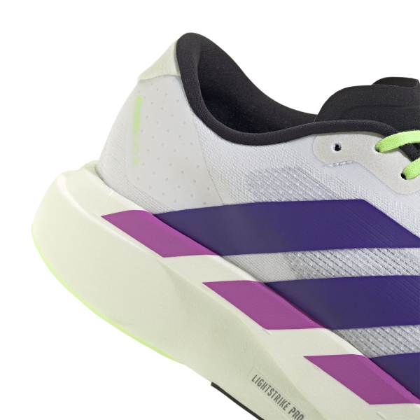 adidas adizero Evo SL - FTWR White/Collegiate Purple/Lime Burst