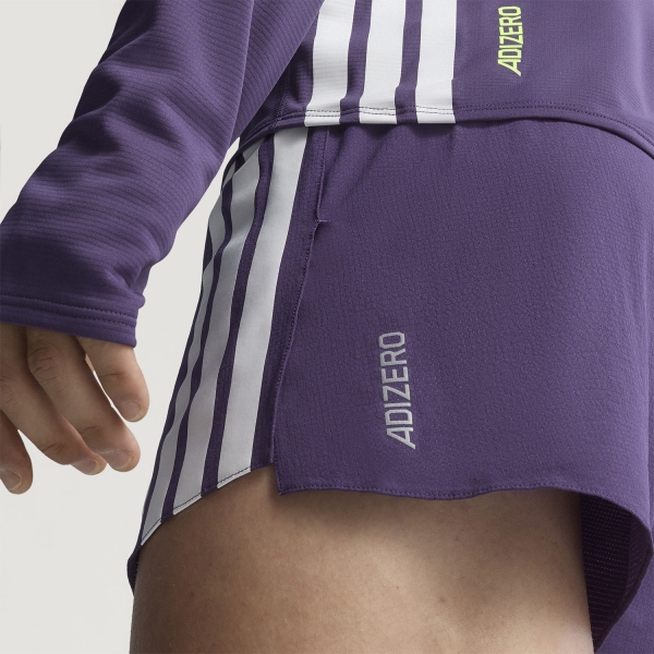 adidas Adizero Gel Pocket 3in Pantaloncini - Aurora Plum