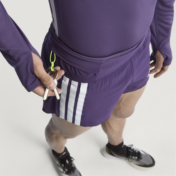 adidas Adizero Gel Pocket 3in Pantaloncini - Aurora Plum