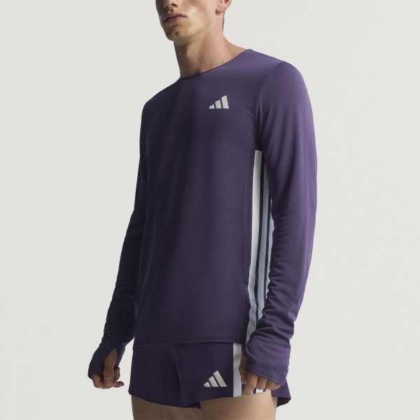 Maglia Running Uomo adidas adizero Maglia  Aurora Plum JV7179