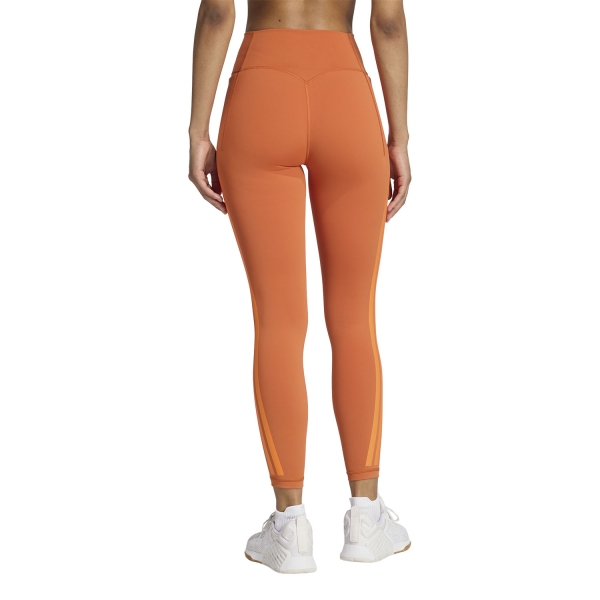 adidas Optime 3 Stripes 7/8 Tights - Fox Orange