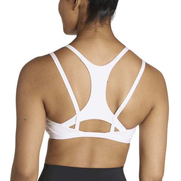 adidas Optime Workout Strappy Reggiseno Sportivo - White