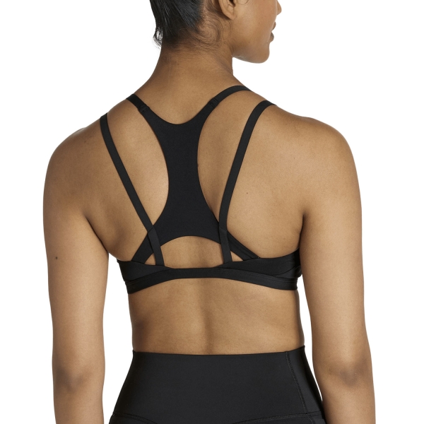 adidas Optime Workout Strappy Sports Bra - Black