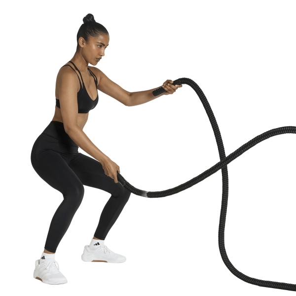 adidas Optime Workout Strappy Sports Bra - Black