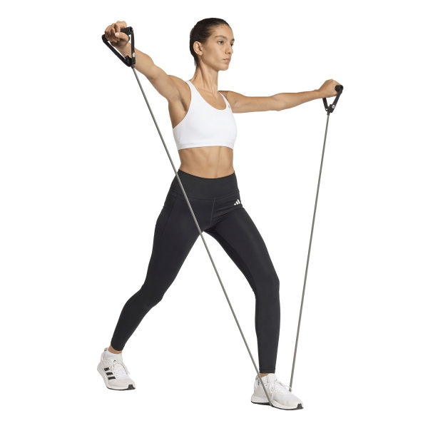 adidas Optime Essentials Sports Bra - White