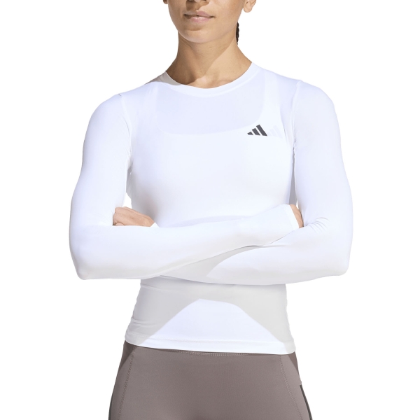 Camisa y Sudadera Fitness y Training Mujer adidas Power Essentials Camisa  White KD2211