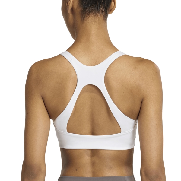 adidas Optime Workout Sports Bra - White