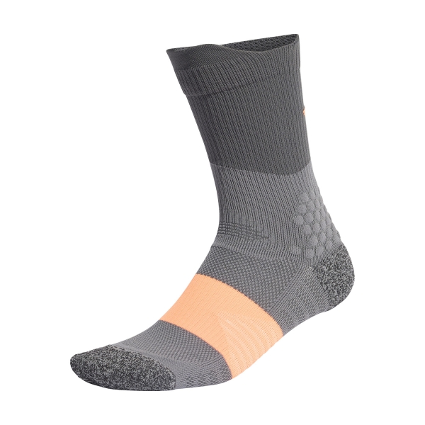 Calze adidas RUNxBOOST Calze  Grey Four/Grey Six/Lucid Orange KD6991
