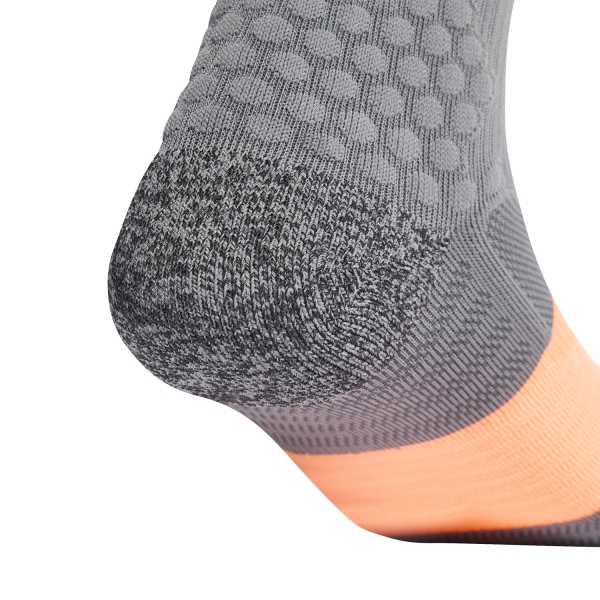 adidas RUNxBOOST Socks - Grey Four/Grey Six/Lucid Orange