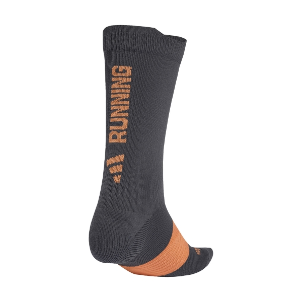 adidas RUNxGRAPHIC Calze - Carbon/Dusky Orange