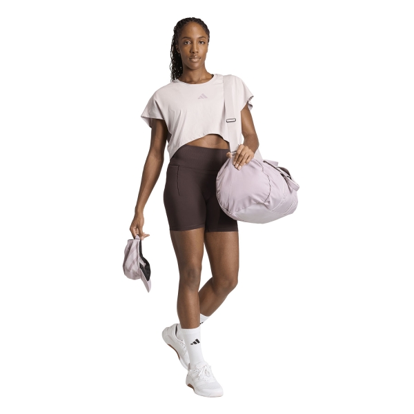 adidas Optime Power 5in Shorts - Aurora Coffee