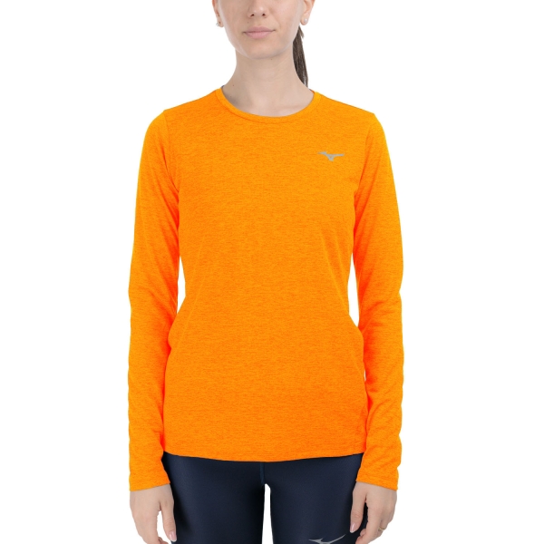 Camisa Running Mujer Mizuno Core Impulse Camisa Tangelo J2GAC72251