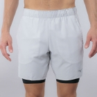 Mizuno Core Logo 2 in 1 7.5in Pantaloncini - Vapor Silver