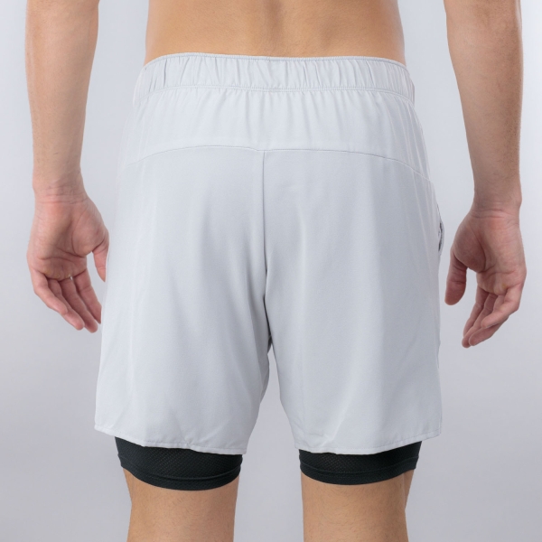 Mizuno Core Logo 2 in 1 7.5in Pantaloncini - Vapor Silver