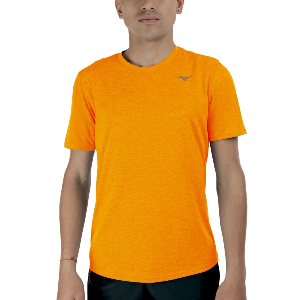 Men's Running T-Shirt Mizuno Impulse Core DryLite TShirt  Tangelo J2GAC01951