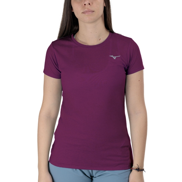 Women's Running T-Shirts Mizuno Impulse Core TShirt  Dark Purple J2GAC22168