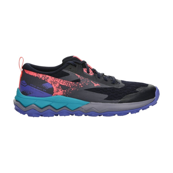 Scarpe Trail Running Donna Mizuno Wave Ibuki 5  Baritone Blue/Striking Coral/Iris Bloom J1GK257371