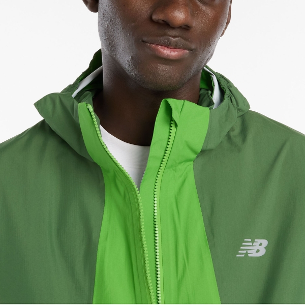 New Balance Better Run Waterproof Chaqueta - Dark Alpine Green