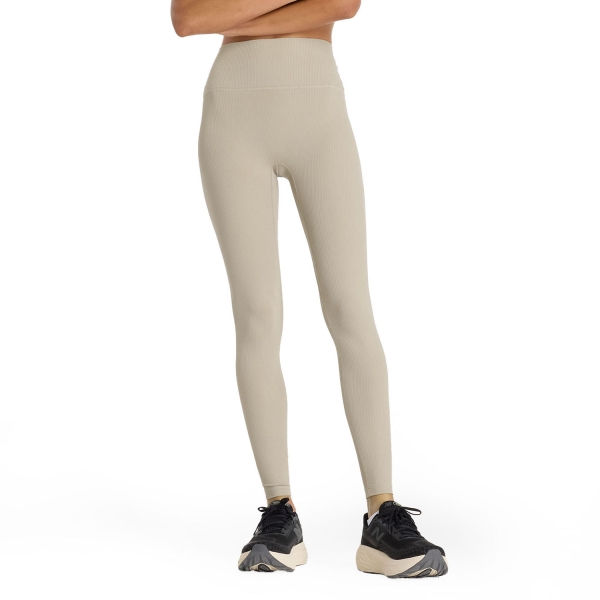 Women's Fitness & Training Pants and Tights New Balance Ribbed Tights  Arid Stone WP53152ADS