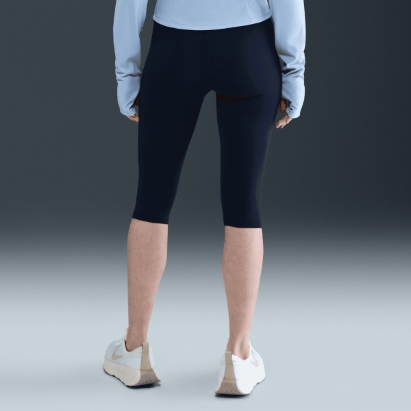 Nike Dri-FIT One 3/4 Tights - Midnight Navy/White