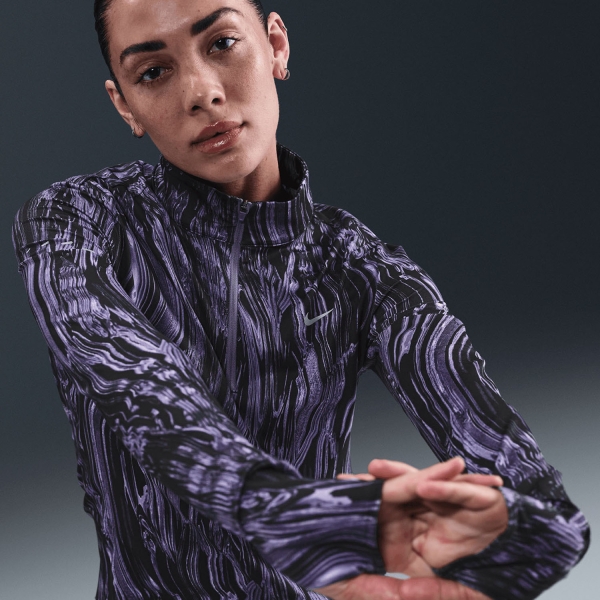 Nike Dri-FIT Swift UV Graphic Maglia - World Indigo/Reflective Silver