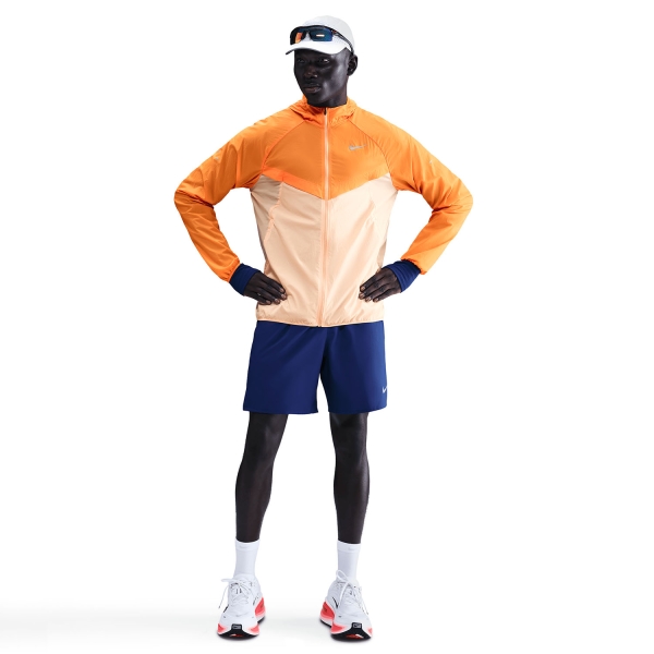 Nike Dri-FIT UV Stride Giacca - Bright Ceramic/Orange Chalk/Reflective Silver