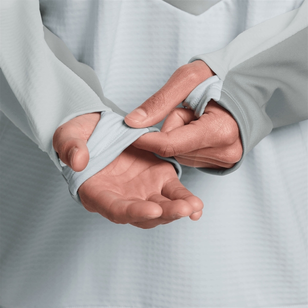 Nike Pacer Winterized Maglia - Pure Platinum/Light Smoke Grey/Volt/Reflective Silver