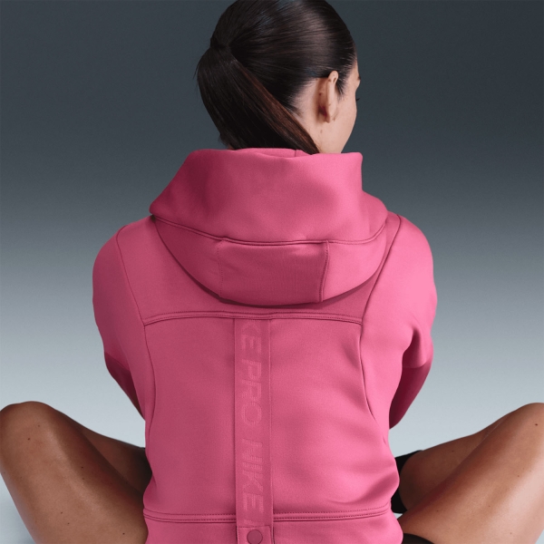 Nike Pro Therma-FIT Felpa - Sweet Beet/White