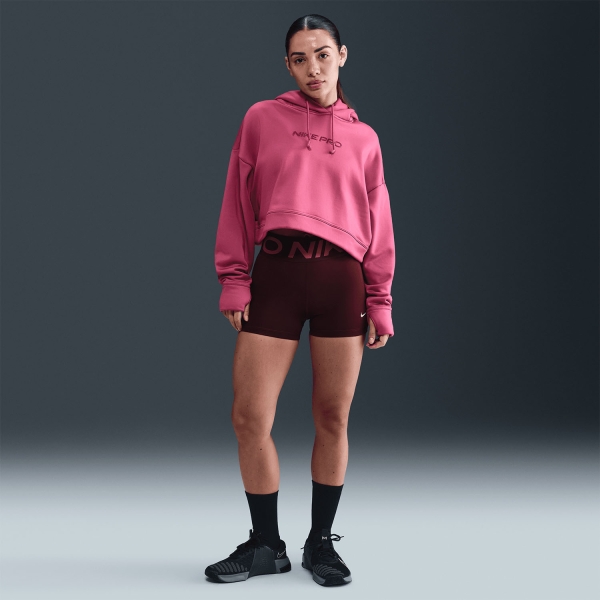 Nike Pro Therma-FIT Felpa - Sweet Beet/White
