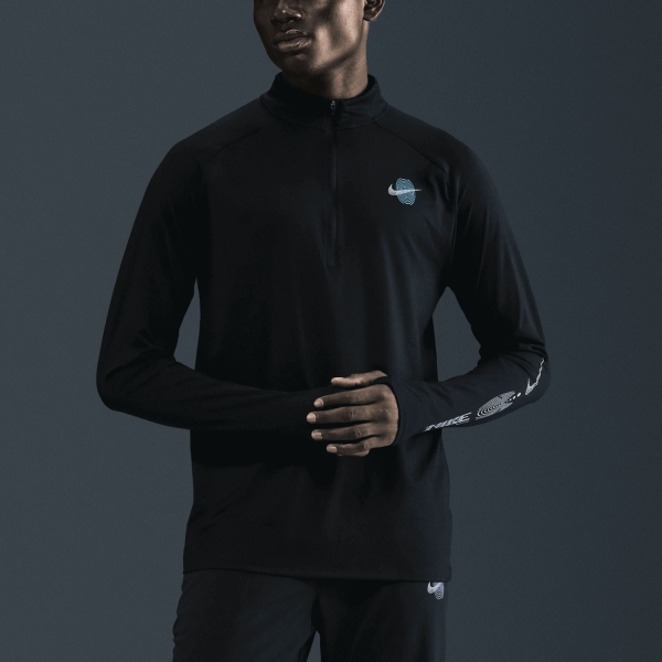 Maglia Running Uomo Nike Stride DriFIT Maglia  Black IM7428010