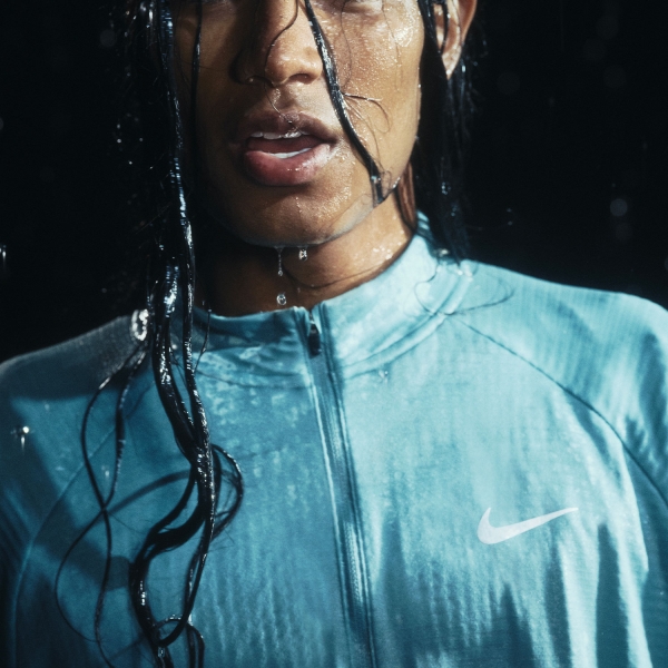 Nike Stride Therma-FIT Maglia - Cannon/Reflective Silver