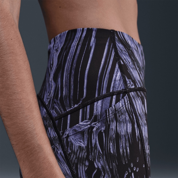 Nike Swift Graphic 7/8 Tights - World Indigo/Reflective Silver