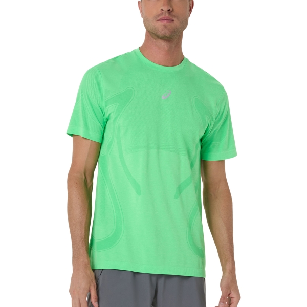 Maglietta Running Uomo ASICS Road Seamless Maglietta  Vital Green/Illuminate Green 2011D355301