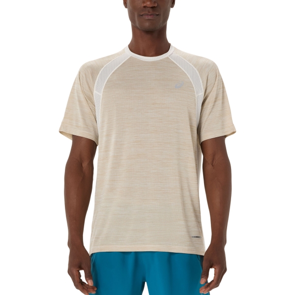  ASICS Road Pro TShirt  Cream 2011D453100