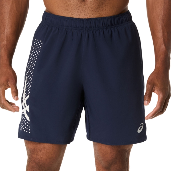 Pantaloncino Running Uomo ASICS Icon 7in Pantaloncini  Midnight/Cream 2011D455401